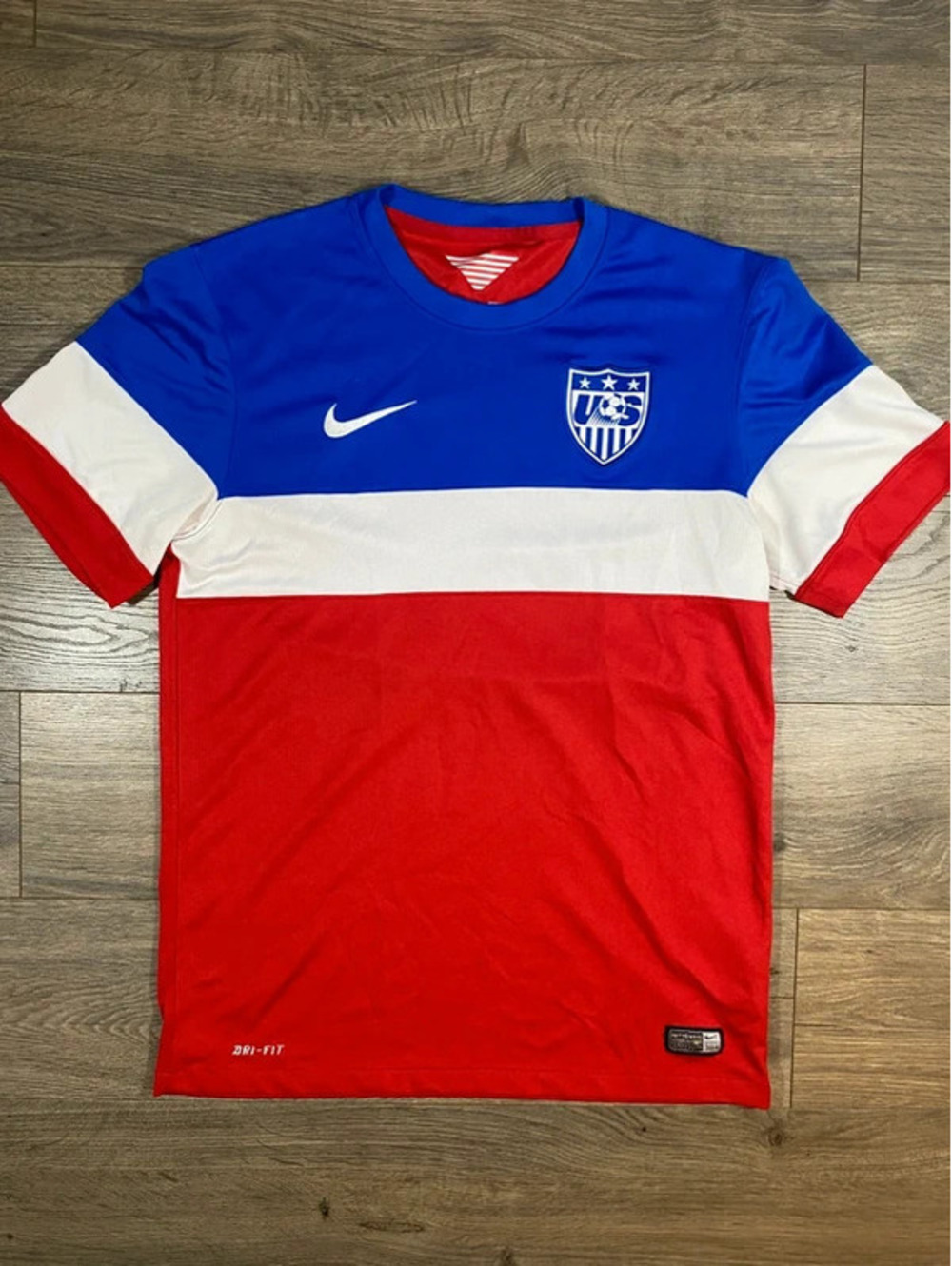 Nike USMNT 2014 World Cup Bomb Pop Away Jersey Mens S USA Dri-FIT